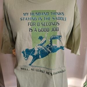 Wrangler Women's Tshirt Rodeo Bullriding SZ XL